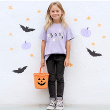 Load image into Gallery viewer, SPOOKY PALS • heavyweight tee (women + kids) lilac