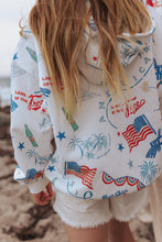 Load image into Gallery viewer, AMERICAN SUMMER • pullover hoodie (women + kids) flash