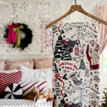 Load image into Gallery viewer, HOLLY &amp; RIBBON • sherpa blanket