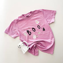 Load image into Gallery viewer, SPOOKY PALS • heavyweight tee (women + kids) lilac