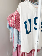 Load image into Gallery viewer, GINGHAM USA • women&#39;s tee (flash)