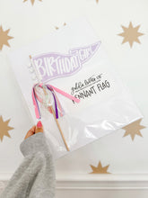 Load image into Gallery viewer, BIRTHDAY GIRL • pennant flag