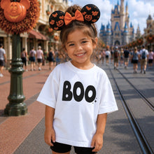 Load image into Gallery viewer, RETRO COLOR BOO • heavyweight tee (women + kids) PINK