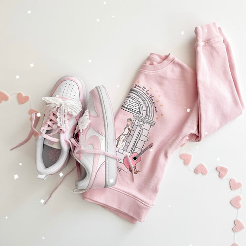 LOVE STORY• pullover (women + kids) PINK (SALE)