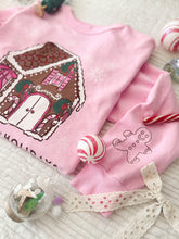 Load image into Gallery viewer, HOME FOR THE HOLIDAYS • pullover (kids)with gingerbread sleeve