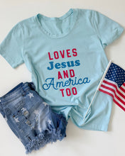 Load image into Gallery viewer, LOVES JESUS • women's heavyweight tee
