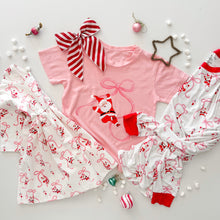 Load image into Gallery viewer, SANTA + BOW • tee (women + kids)