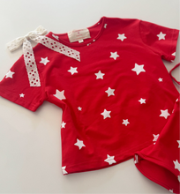 Load image into Gallery viewer, RED, WHITE + STARS • kids lounge set (FLASH)