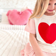 GINGHAM HEART • kids tee