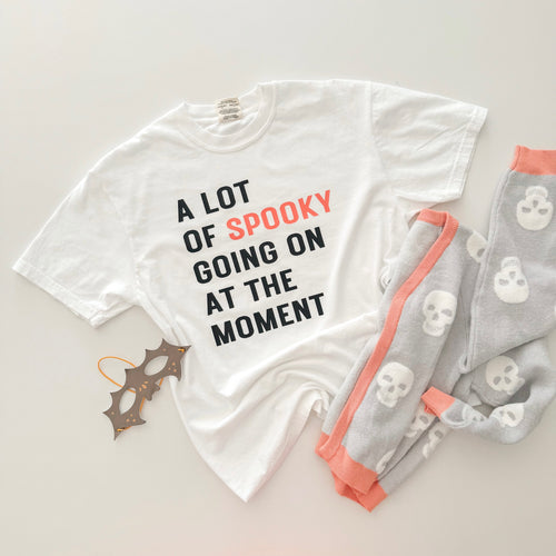 A LOT OF SPOOKY • heavyweight tee (women + kids) SALE