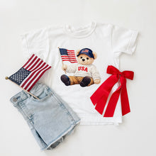 Load image into Gallery viewer, USA BEAR • women's heavyweight tee