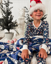 Load image into Gallery viewer, CHRISTMAS TRAIN • sherpa blanket
