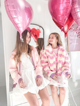 Load image into Gallery viewer, SHERPA HEARTS bomber jacket (women + kids) FLASH
