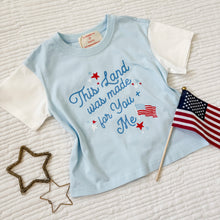 Load image into Gallery viewer, THIS LAND • color block tee (toddler/youth)