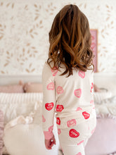 Load image into Gallery viewer, CONVERSATION HEARTS• bamboo kids pajamas (flash)