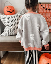 Load image into Gallery viewer, FRIENDLY SKULLS • oversized cardigan (women + kids) FLASH