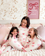 Load image into Gallery viewer, CONVERSATION HEARTS• bamboo kids pajamas (flash)