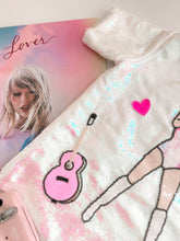 Load image into Gallery viewer, LOVER • SEQUIN TEE (women +kids) (SALE)