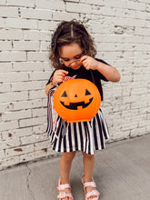 Load image into Gallery viewer, HALLOWEEN STRIPES • twirl skirt (babies, kids + youth)