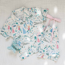 Load image into Gallery viewer, DEBUT • women&#39;s short sleeve button down pj set (two-piece) (EXTRAS ADDED)