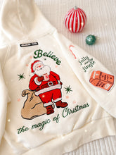 Load image into Gallery viewer, SANTA BELIEVE • embroidered hoodie (kids + youth)
