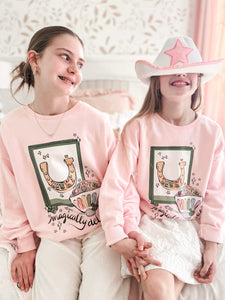 LUCKY • pullover (women + kids) PINK (flash)
