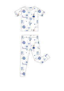 WESTERN• kids bamboo short sleeve pjs (two-piece) (SALE)