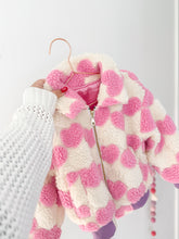 Load image into Gallery viewer, SHERPA HEARTS bomber jacket (women + kids) FLASH