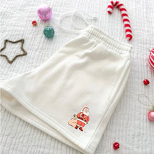Load image into Gallery viewer, SANTA BELIEVE • embroidered shorts (women + kids)