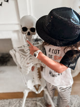 Load image into Gallery viewer, A LOT OF SPOOKY • color block tee (women + kids) SALE