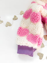 Load image into Gallery viewer, SHERPA HEARTS bomber jacket (women + kids) FLASH