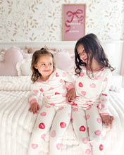 Load image into Gallery viewer, CONVERSATION HEARTS• bamboo kids pajamas (flash)