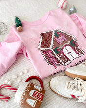 Load image into Gallery viewer, HOME FOR THE HOLIDAYS • pullover (kids)with gingerbread sleeve