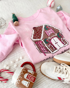 HOME FOR THE HOLIDAYS • pullover (kids)with gingerbread sleeve