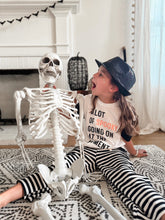 Load image into Gallery viewer, A LOT OF SPOOKY • color block tee (women + kids) SALE
