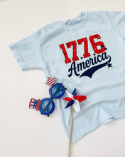 Load image into Gallery viewer, 1776 • kids heavyweight tee (blue or white)