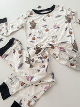 Load image into Gallery viewer, BLUE DOG.• pjs (two-piece) WOMEN + KIDS / spooky flash