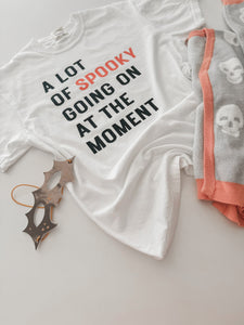A LOT OF SPOOKY • heavyweight tee (women + kids) SALE