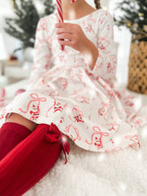 Load image into Gallery viewer, SANTA + BOWS  • women&#39;s jogger style pjs