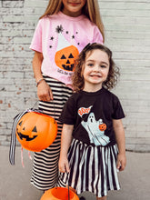 Load image into Gallery viewer, HALLOWEEN STRIPES • twirl skirt (babies, kids + youth)