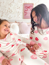 Load image into Gallery viewer, CONVERSATION HEARTS• bamboo kids pajamas (flash)