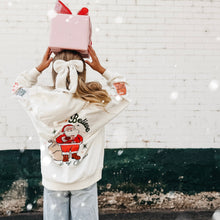 Load image into Gallery viewer, SANTA BELIEVE • embroidered hoodie (kids + youth)