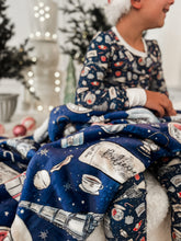 Load image into Gallery viewer, CHRISTMAS TRAIN • sherpa blanket