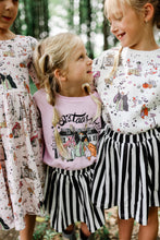 Load image into Gallery viewer, BEETLEJUICE STRIPES • twirl skirt (babies, kids + youth)