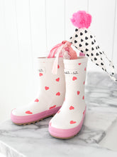 Load image into Gallery viewer, CONFETTI HEARTS • rain boots