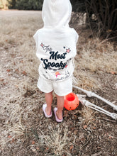 Load image into Gallery viewer, MOST SPOOKY • embroidered pullover hoodie (kids + youth)