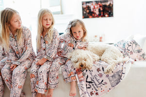 HOUSE IS HAUNTED • button down pj's (women) two-piece