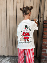 Load image into Gallery viewer, SANTA BELIEVE • embroidered tee (women's)