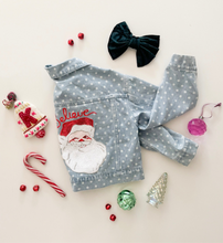 Load image into Gallery viewer, SEQUIN SANTA • kids denim jacket