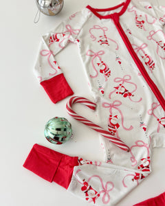 SANTA + BOWS• pajamas (baby, kids, youth)